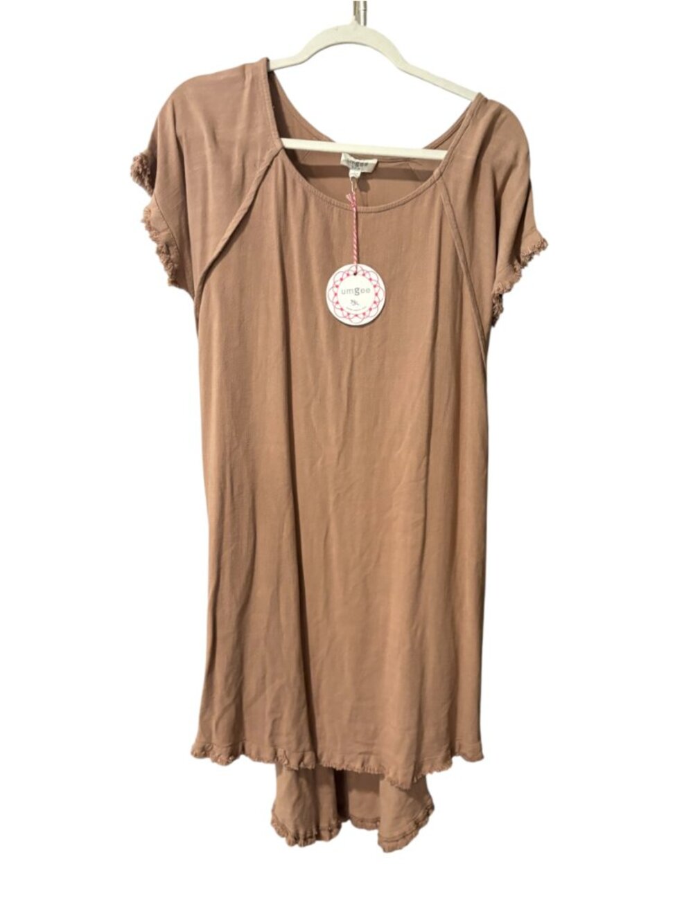 Umgee High-Low Fringe Trim Dress - Picture 3 of 9